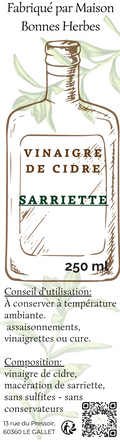 VINAIGRE DE CIDRE SARRIETTE