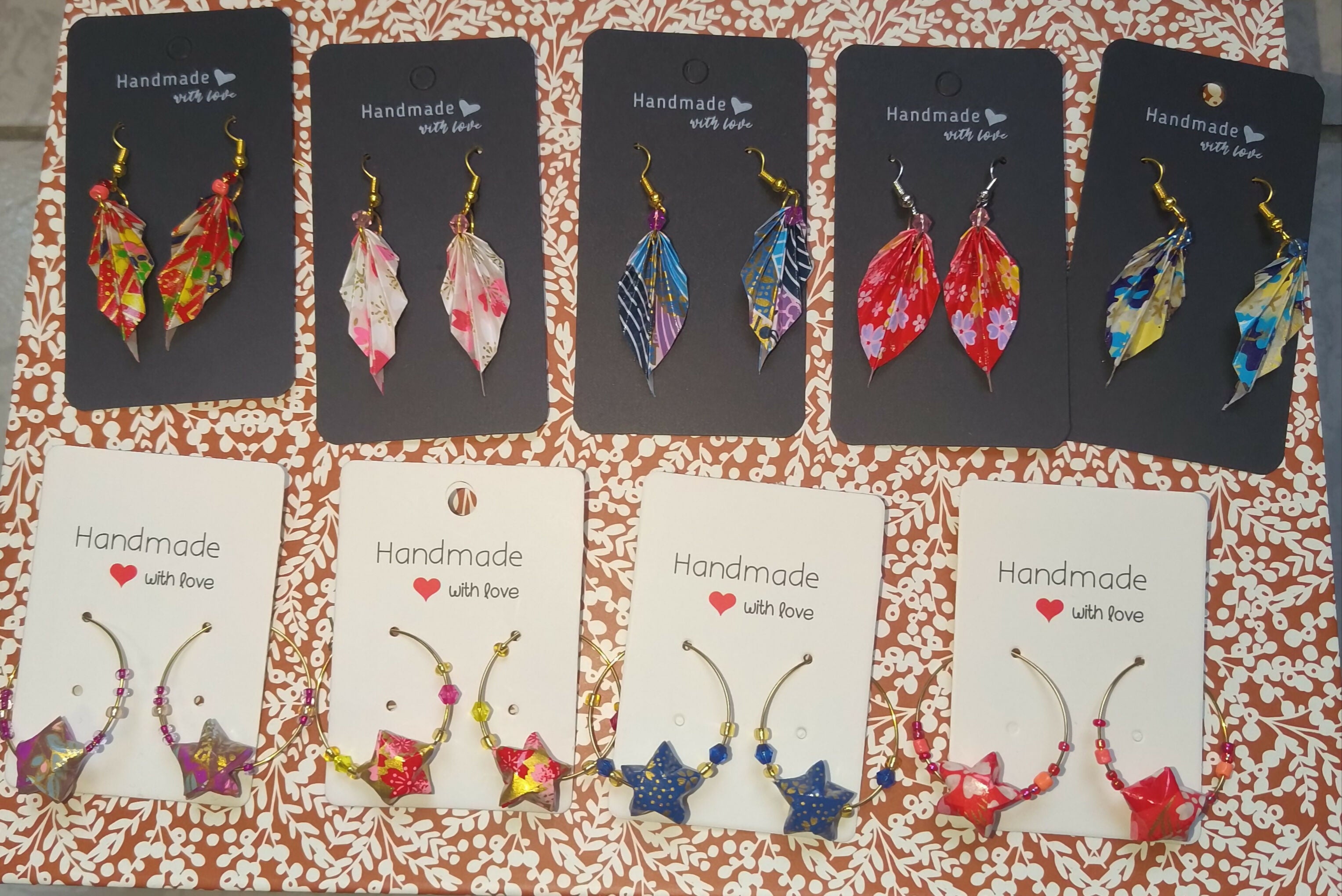 ORI029 Origami Earrings