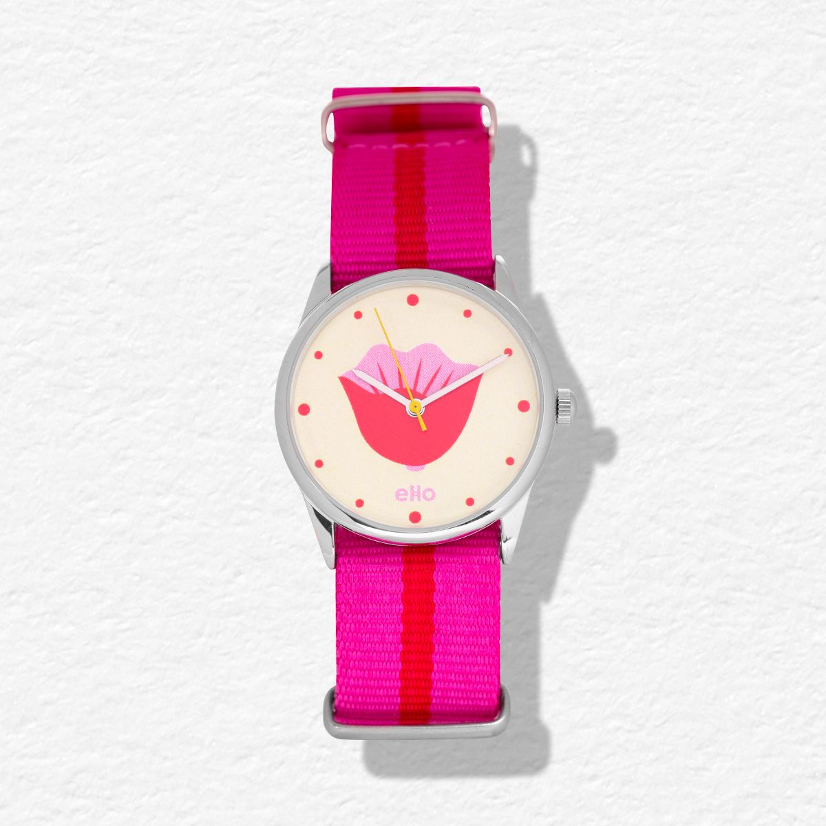 Montre Rouge Tulipe