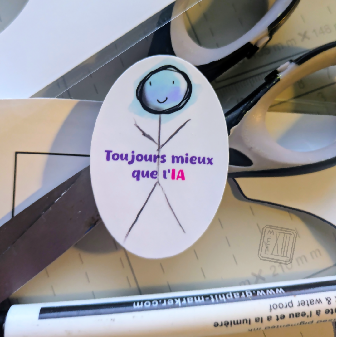 Sticker toujours mieux que l'IA