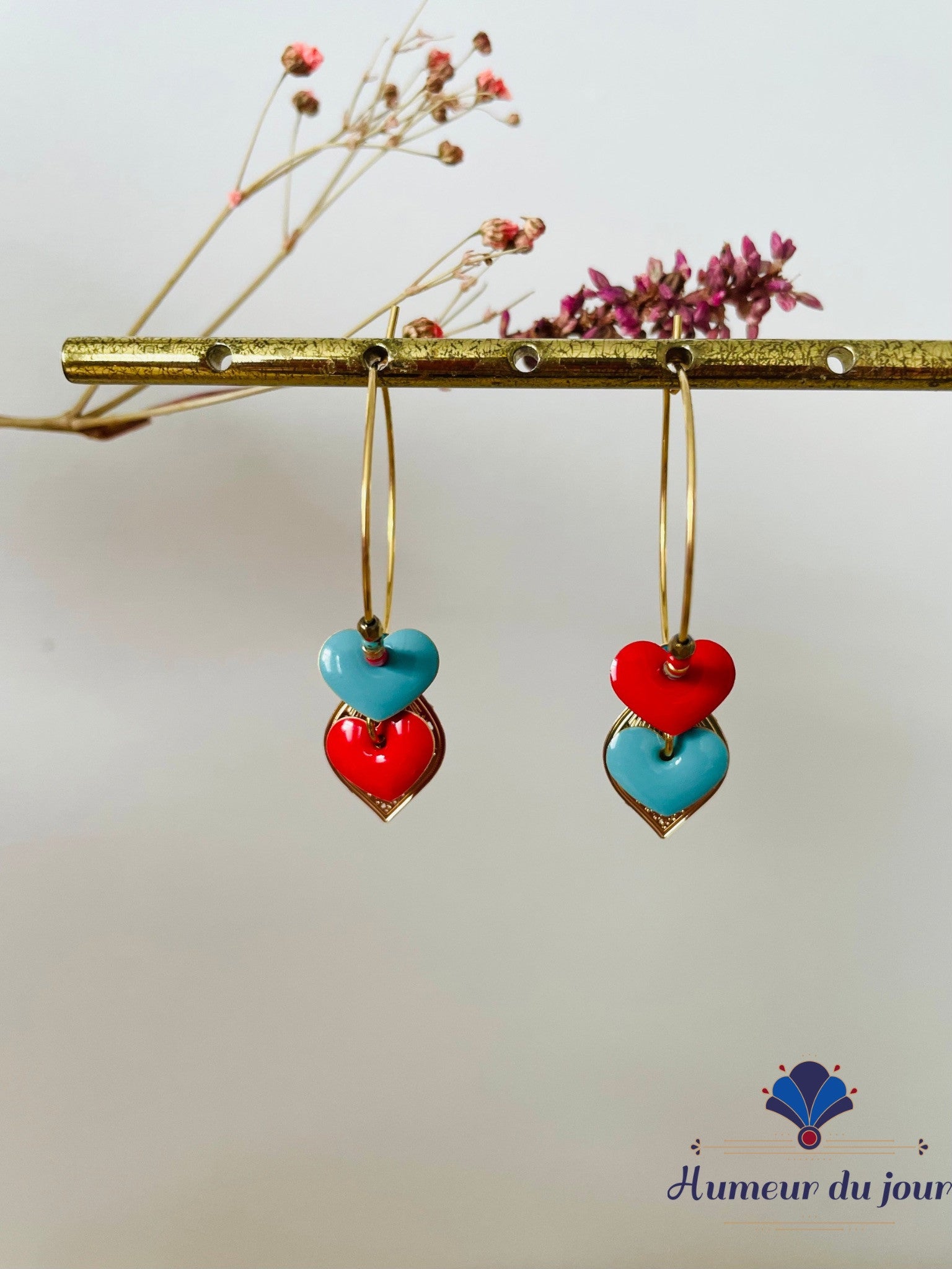 Créoles "2 Coeurs"
