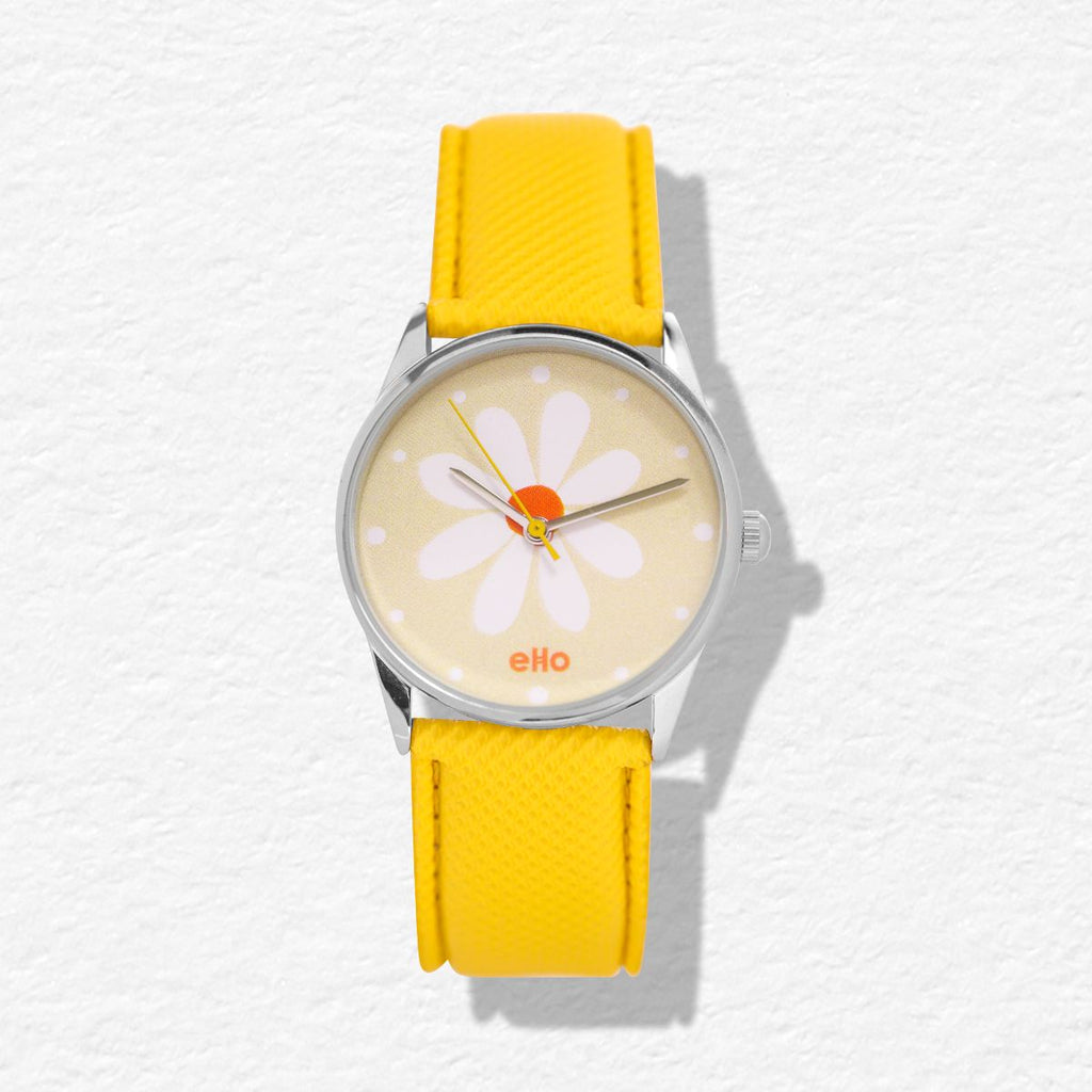Montre Jaune Daisy