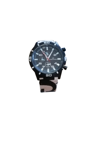 Montre avec bracelet en ballon de Rugby