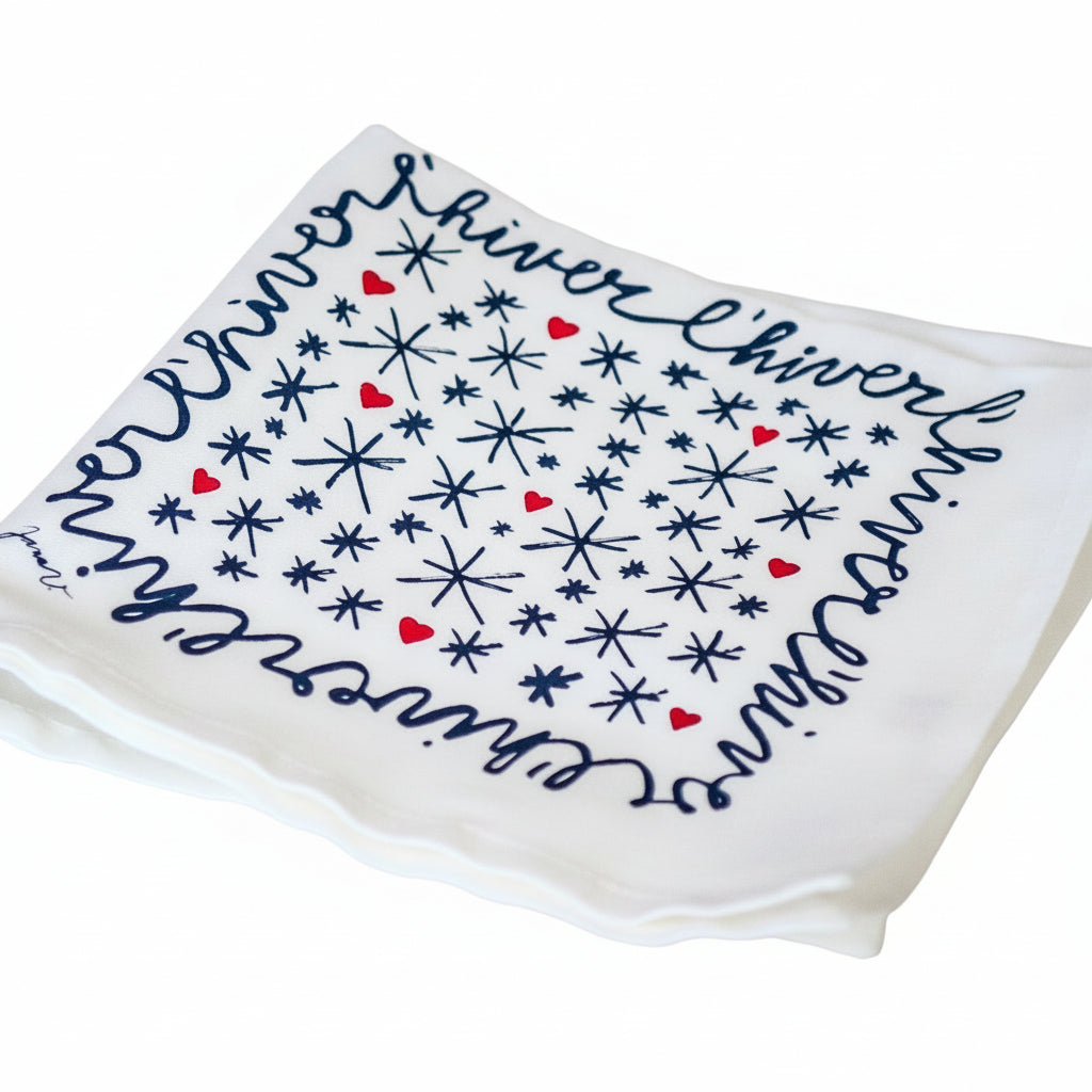 La serviette de table - Linge de table - "Les 4 saisons" de Jana