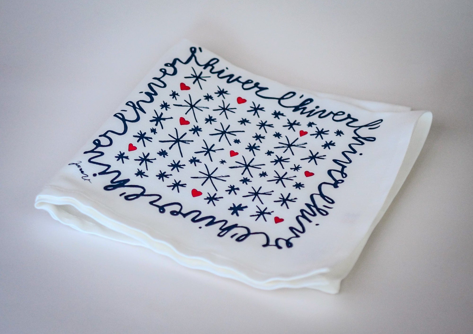 Coffret de 4 serviettes de table - La Serviette de Table - Linge de table - "Les 4 saisons"