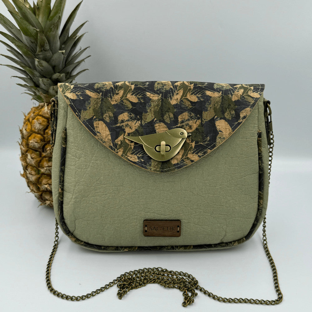 Sac Camélia en Piñatex et Liège