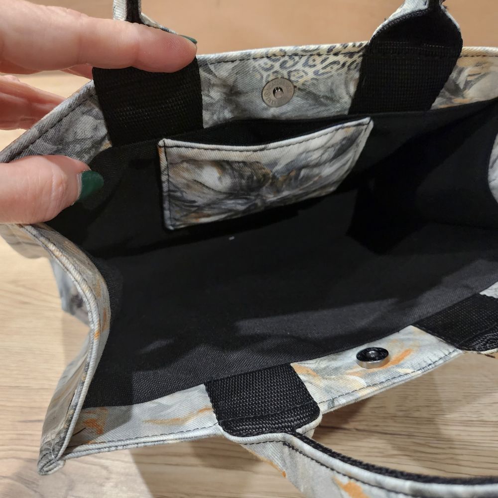 Cabas en tissu Coton Français - Scènes Animalières - Petit modèle 