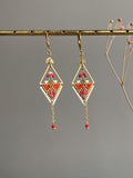 Dormeuses "Triangle tissé" design
