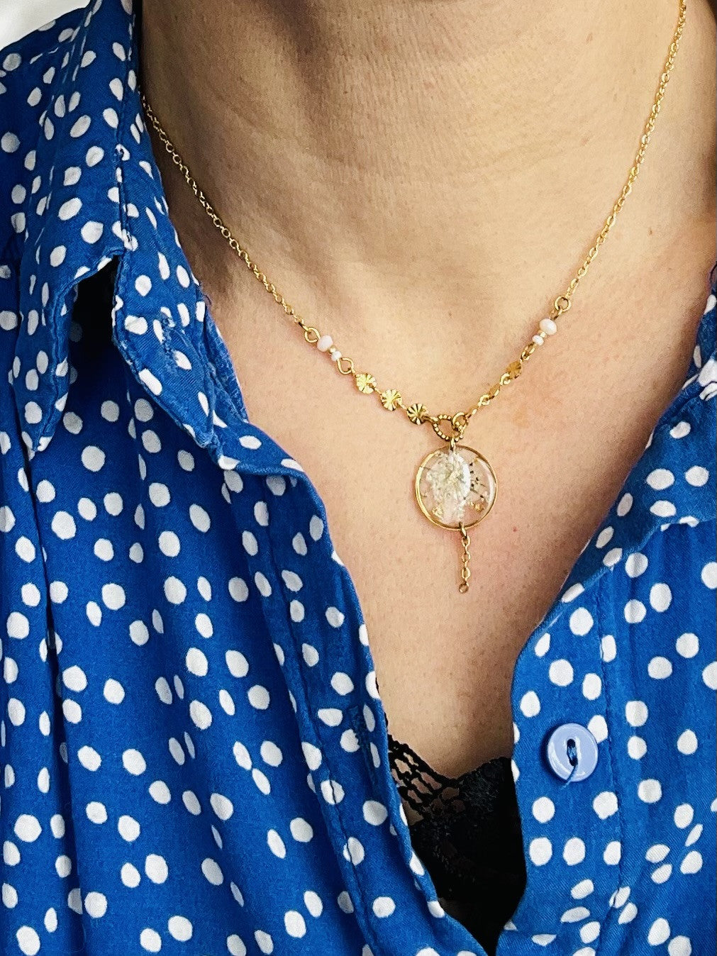 Collier fleur des champs