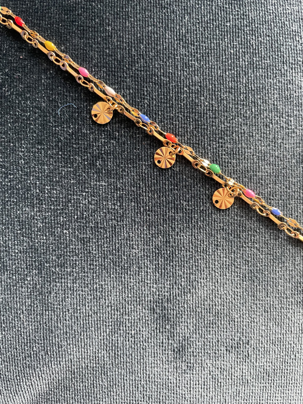 Bracelet sequins multicolore