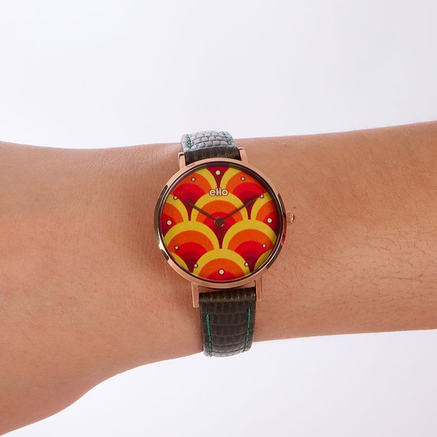 Montre Verte Alvéoles