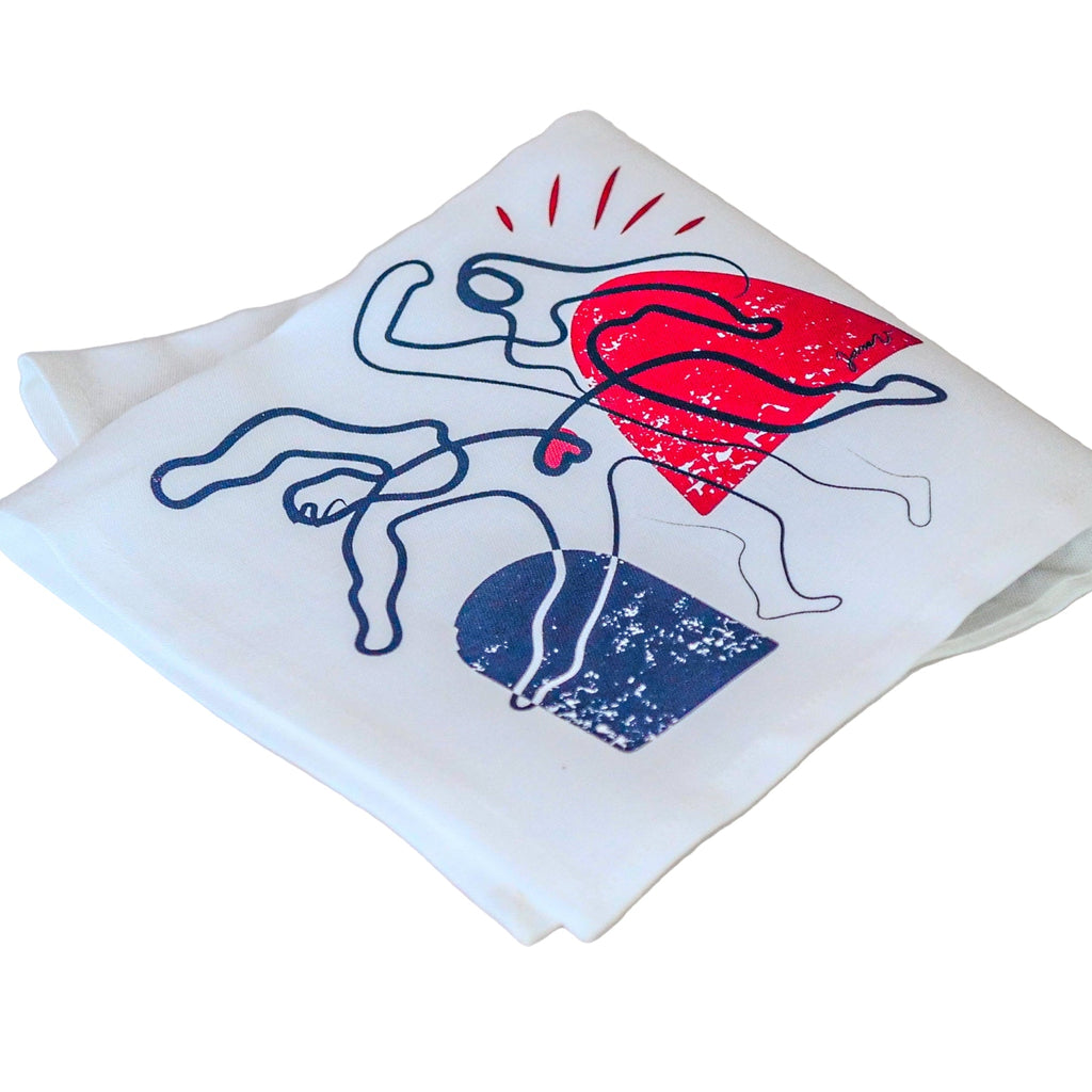 Coffret 2 serviettes "Ames Sœurs" Collab Jana | La Serviette de Table