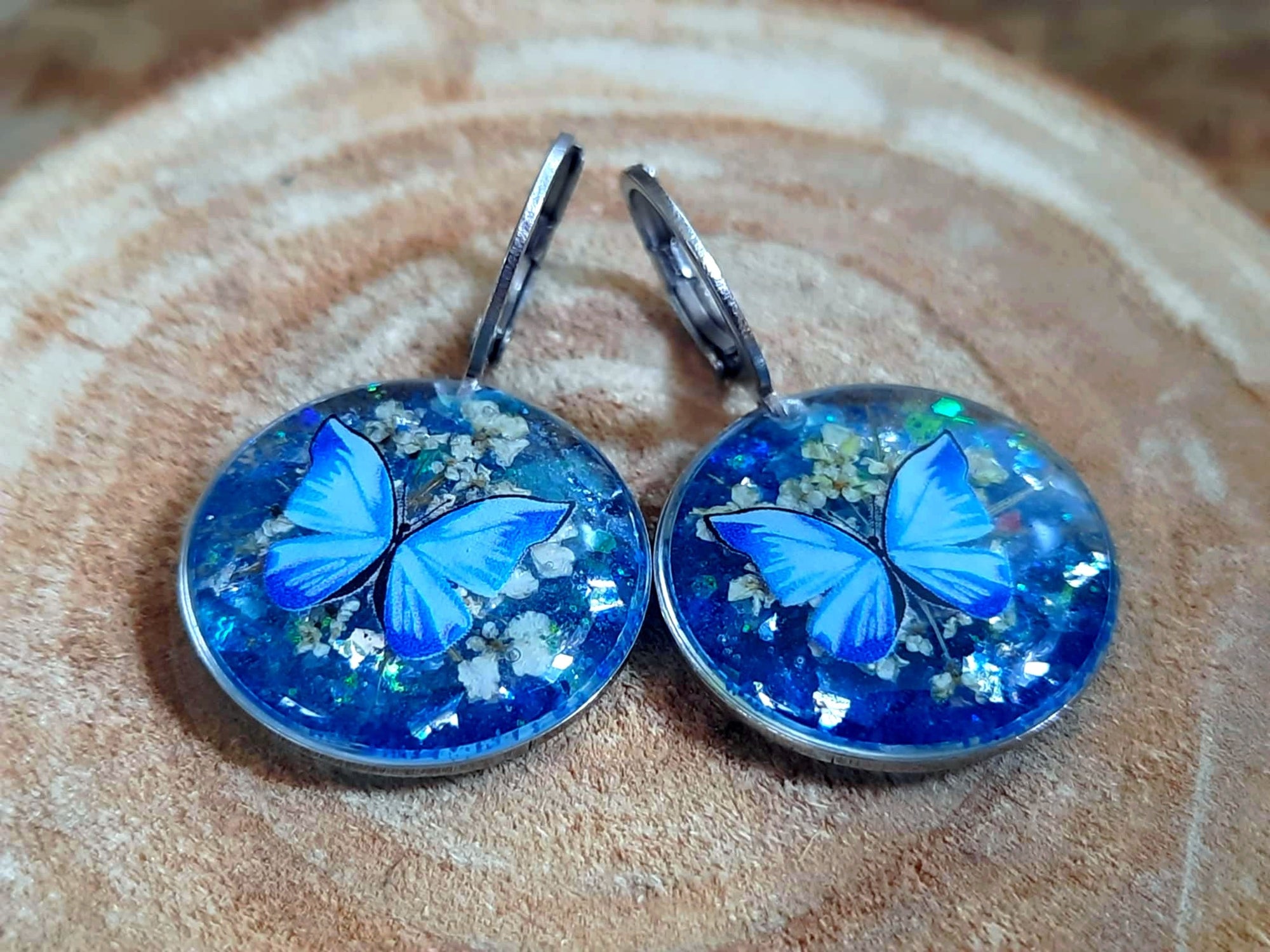 Boucles d'oreille, Fleur de carotte