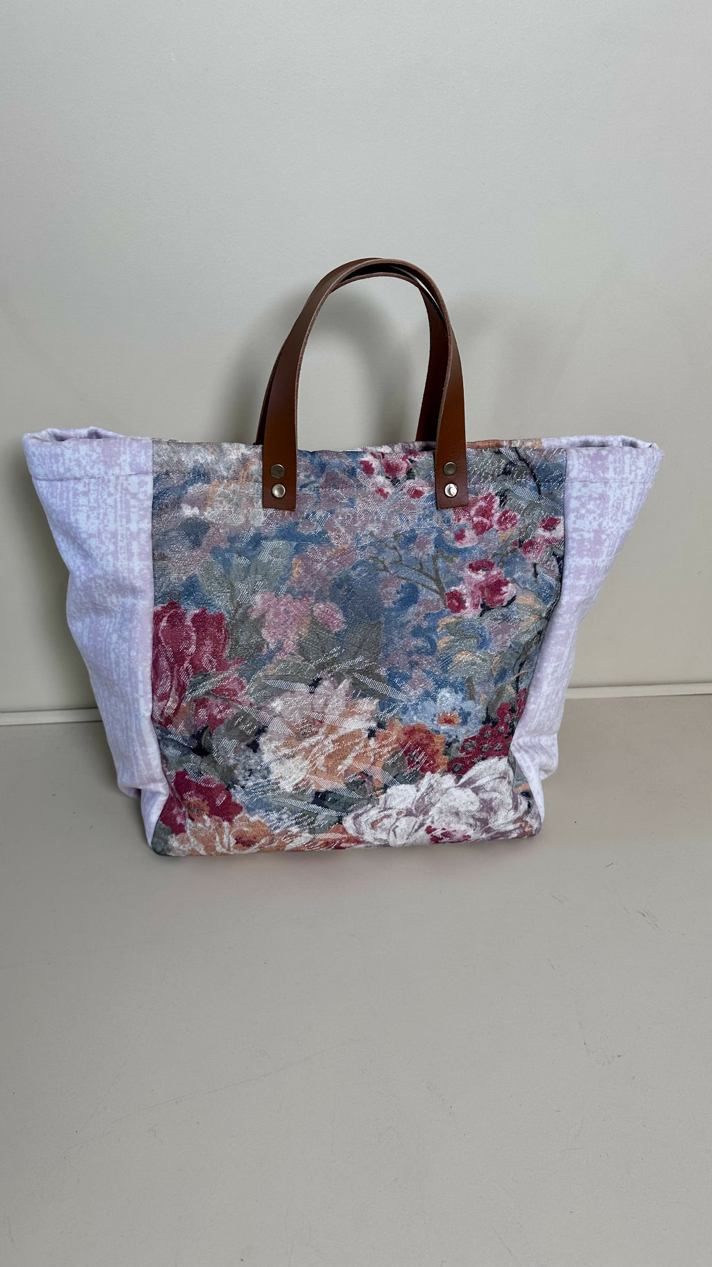 Cabas chic rose rideaux