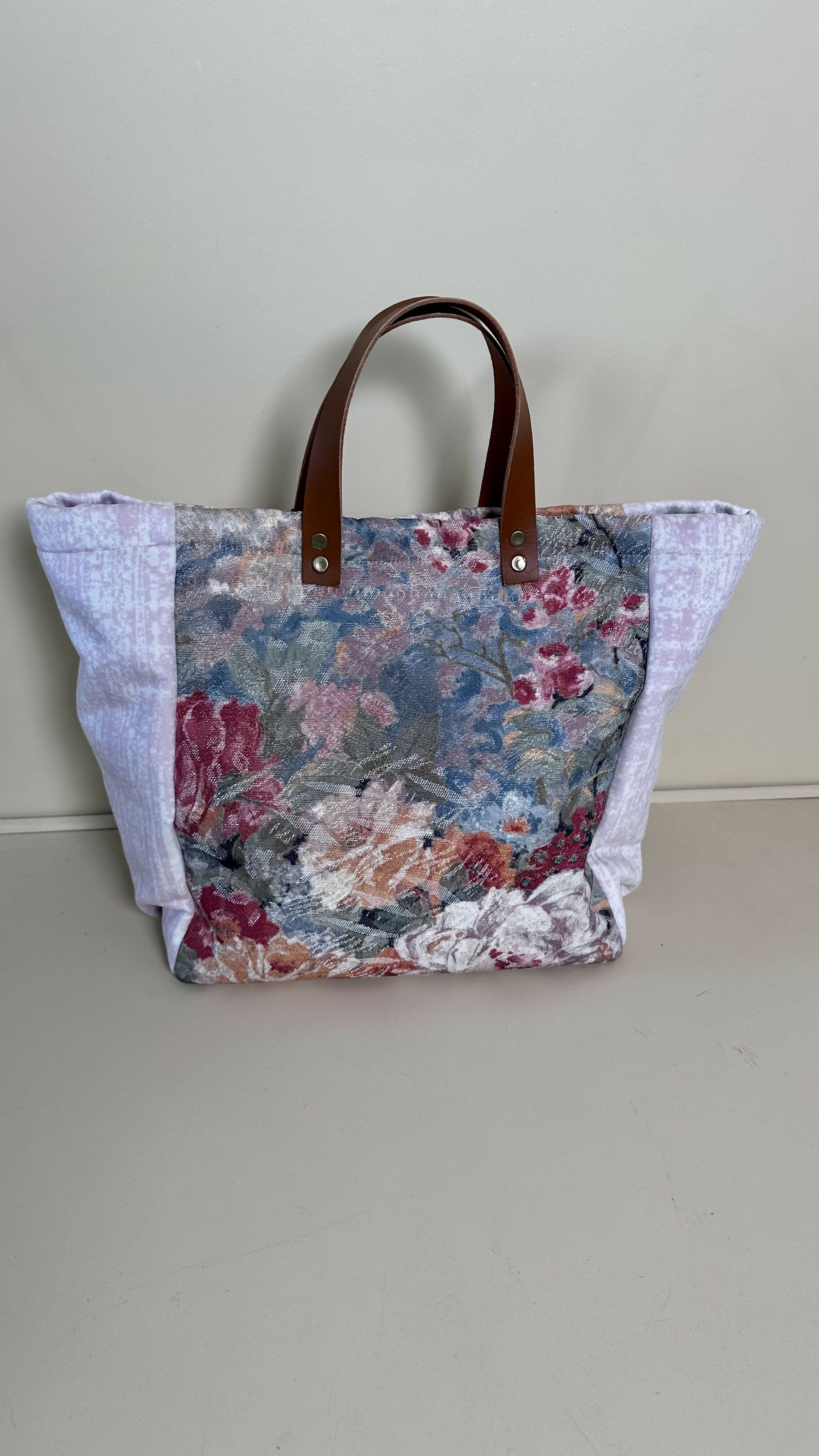 Cabas chic rose rideaux
