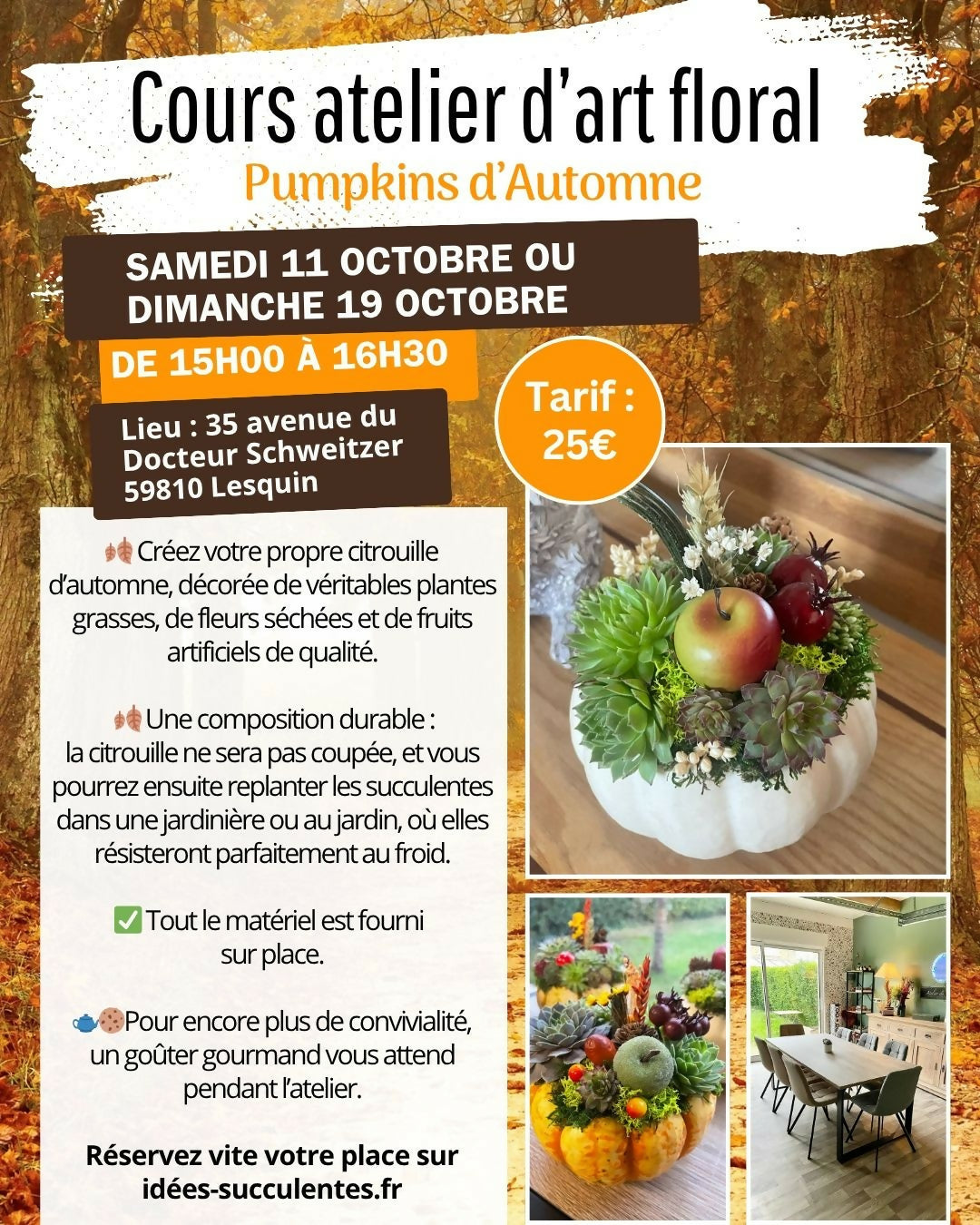 Atelier “Pumpkins d’Automne”