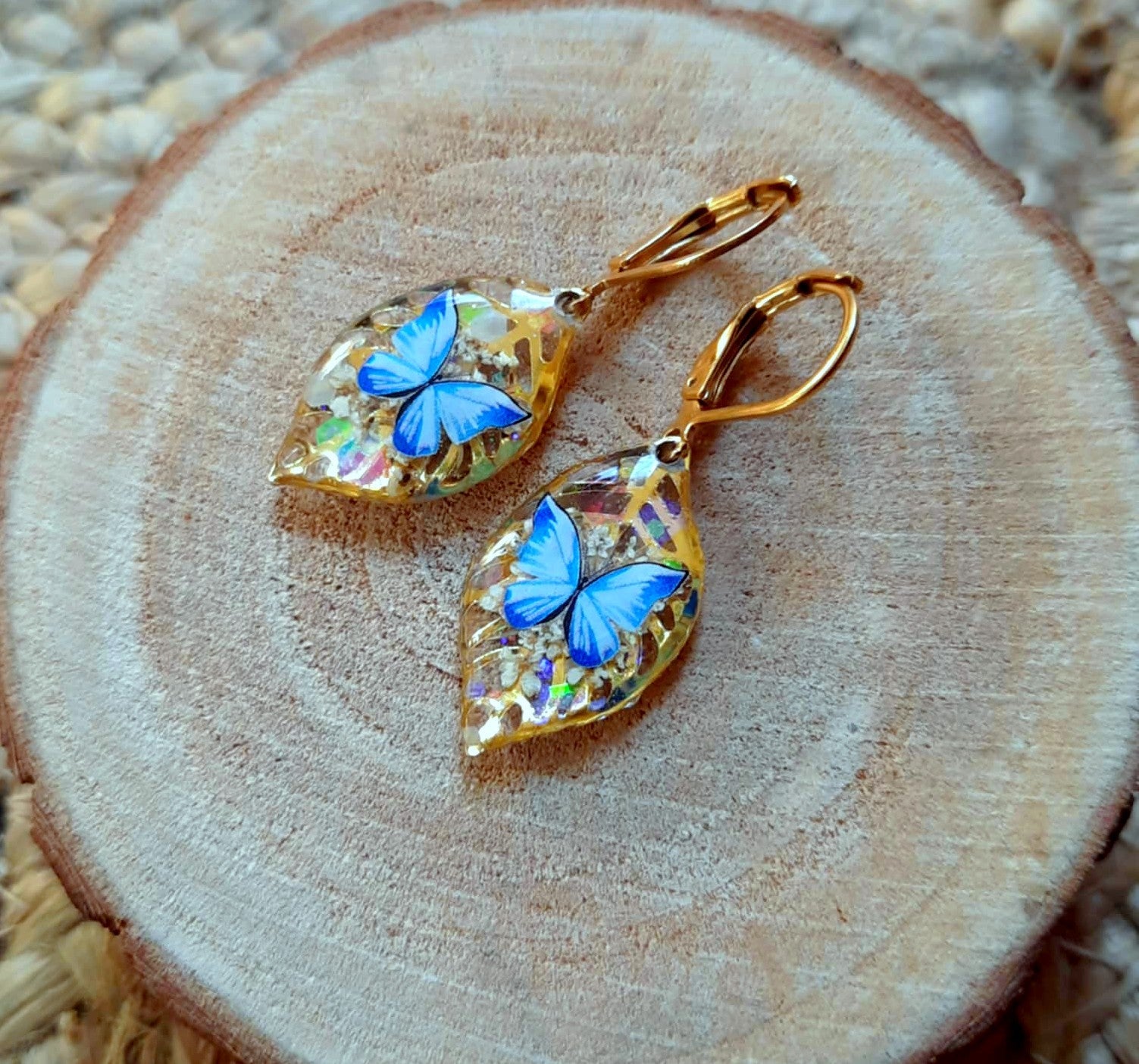 Boucles d'oreille, Fleur de carotte