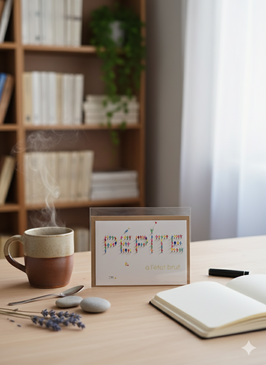 Carte Mots doux + Enveloppe Craft