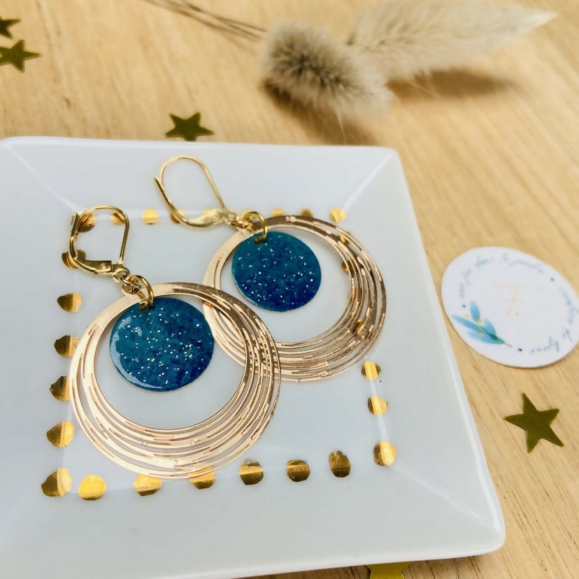 mimosa bleu et émeraude