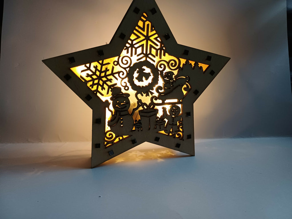 Etoile Noel illuminée 2