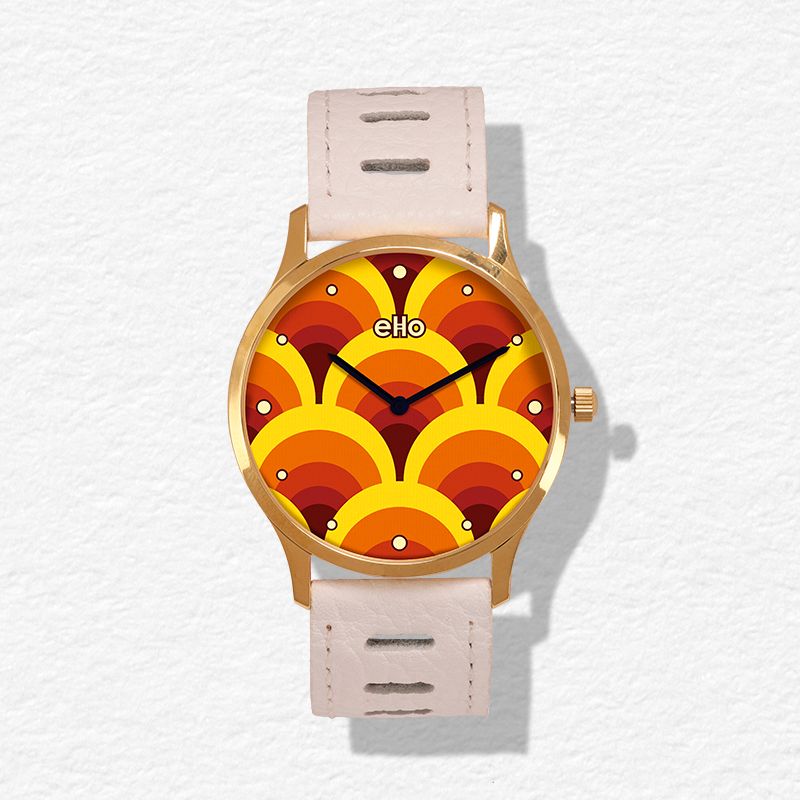 Montre Blanche Alvéoles