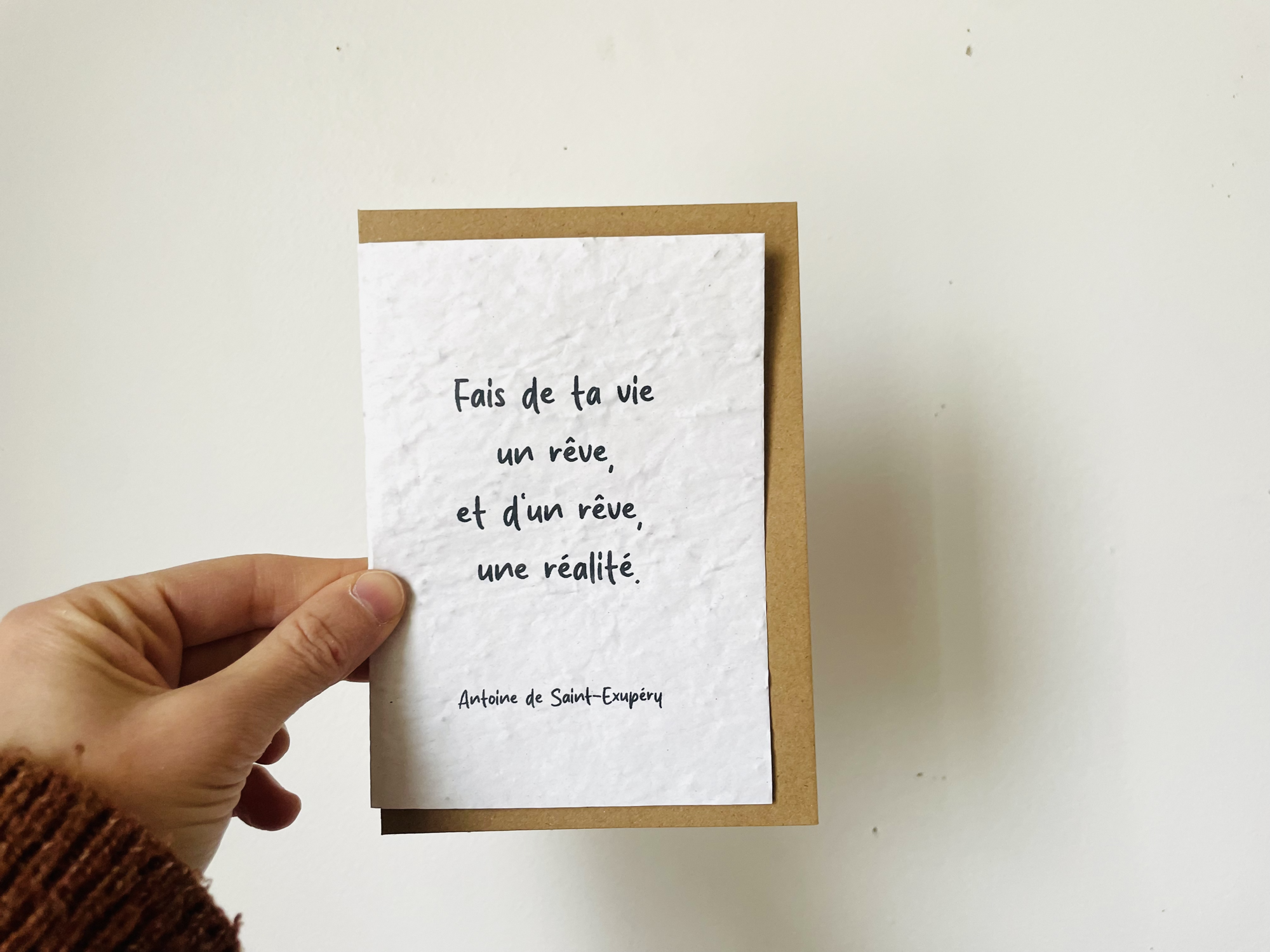 Carte à planter dicton positif
