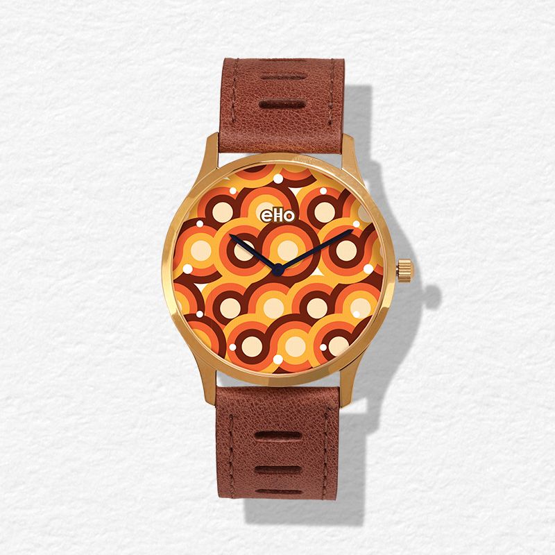 Montre Marron Rondeur