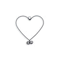 Forme en fil de fer " Coeur Petit " - environ 10 x 10 cm - à punaiser - Bijoux de mur