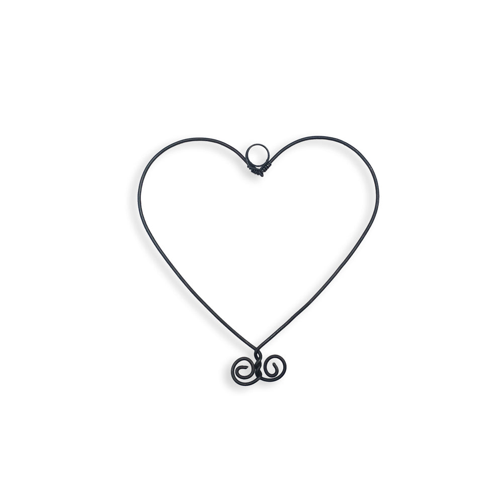 Forme en fil de fer " Coeur Petit " - environ 10 x 10 cm - à punaiser - Bijoux de mur
