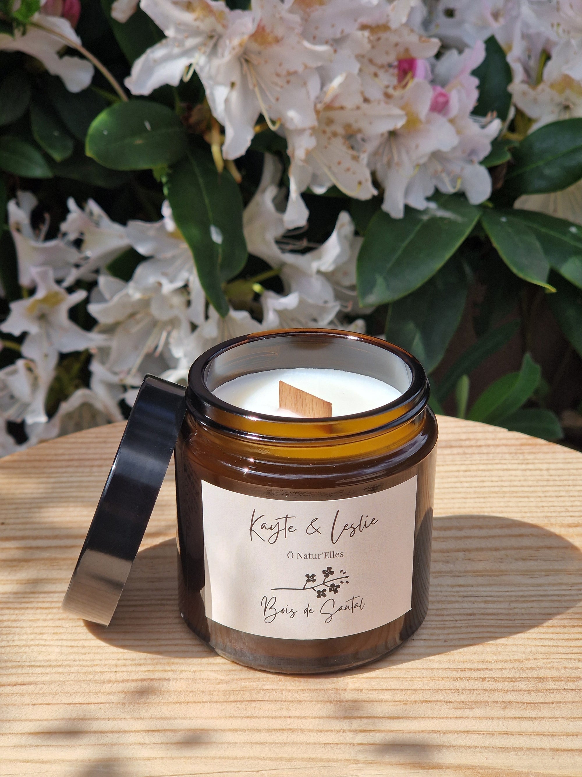 Bougie parfumée végétale "BOIS DE SANTAL"