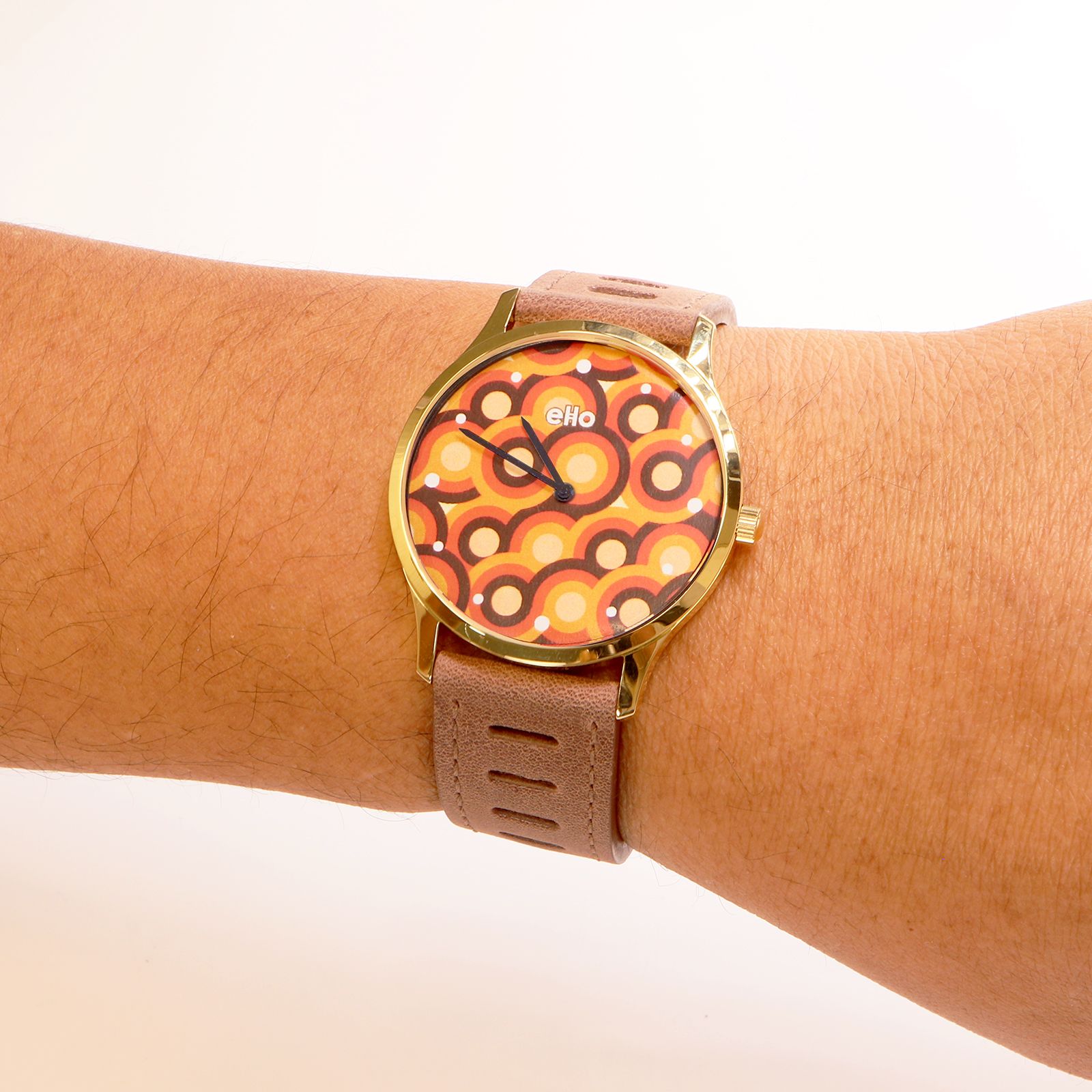 Montre Marron Rondeur