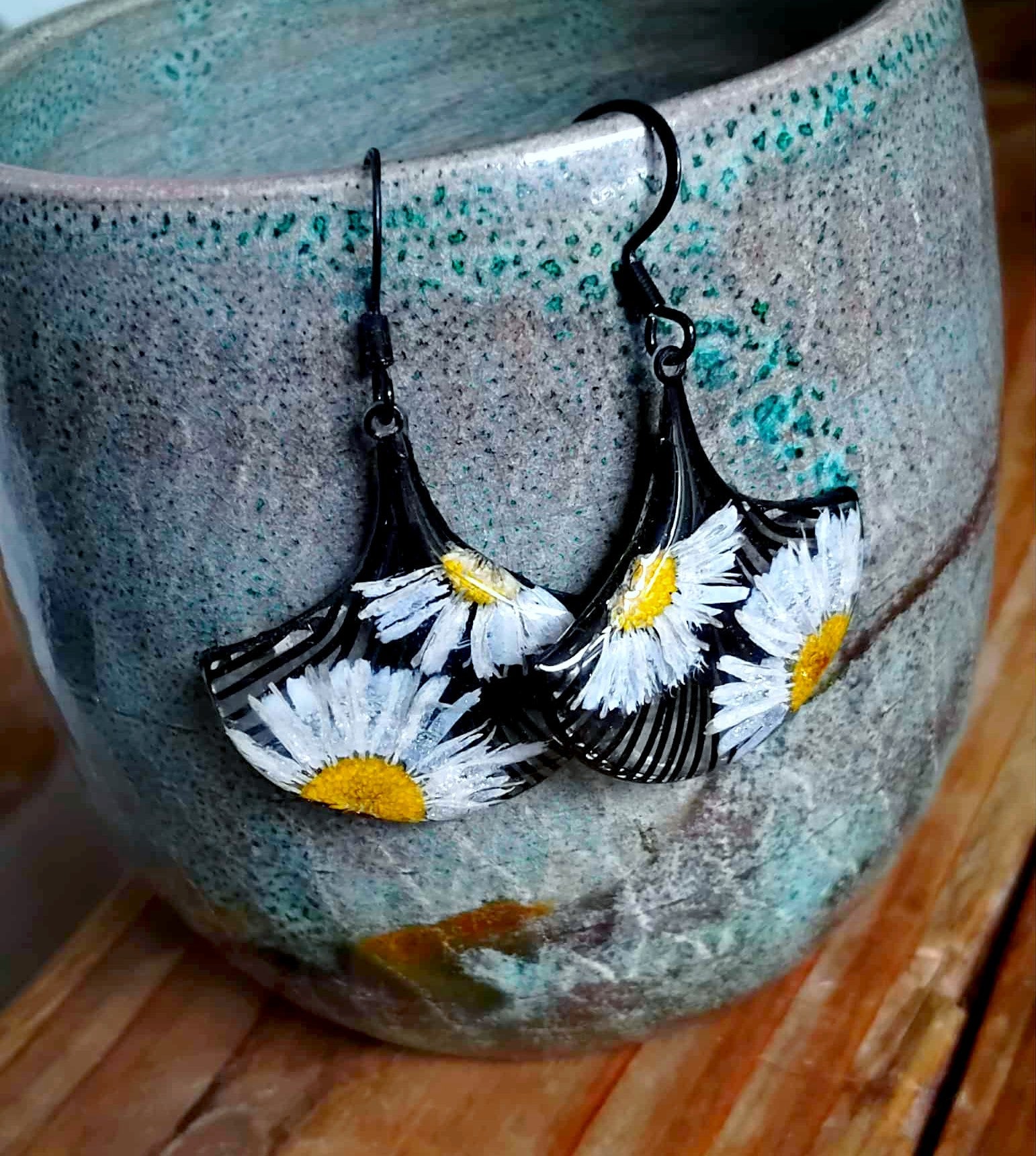 Boucles d'oreille, Pâquerettes