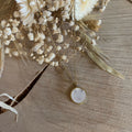 Natural mother-of-pearl pendant necklace