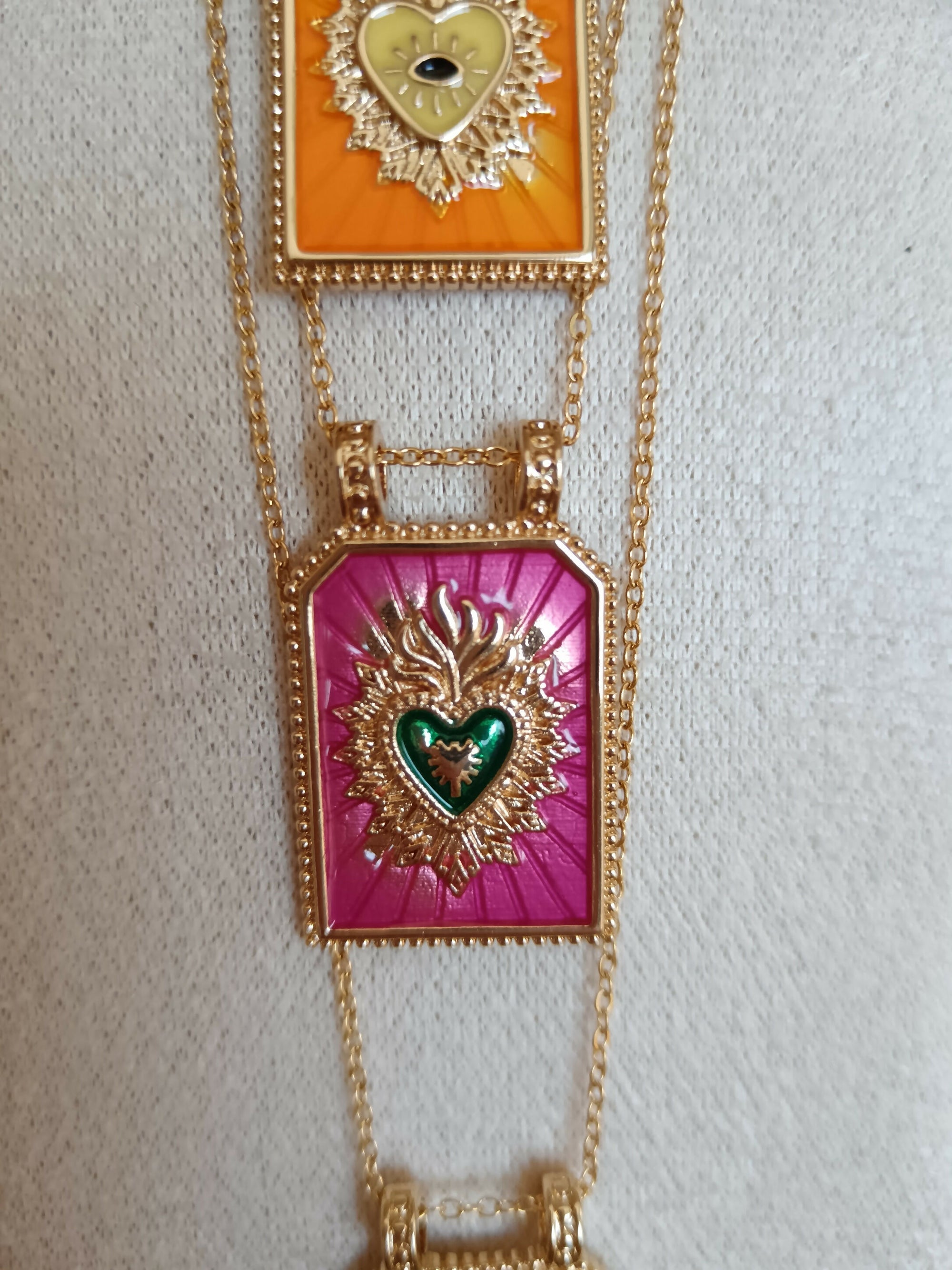 collier tarot rose