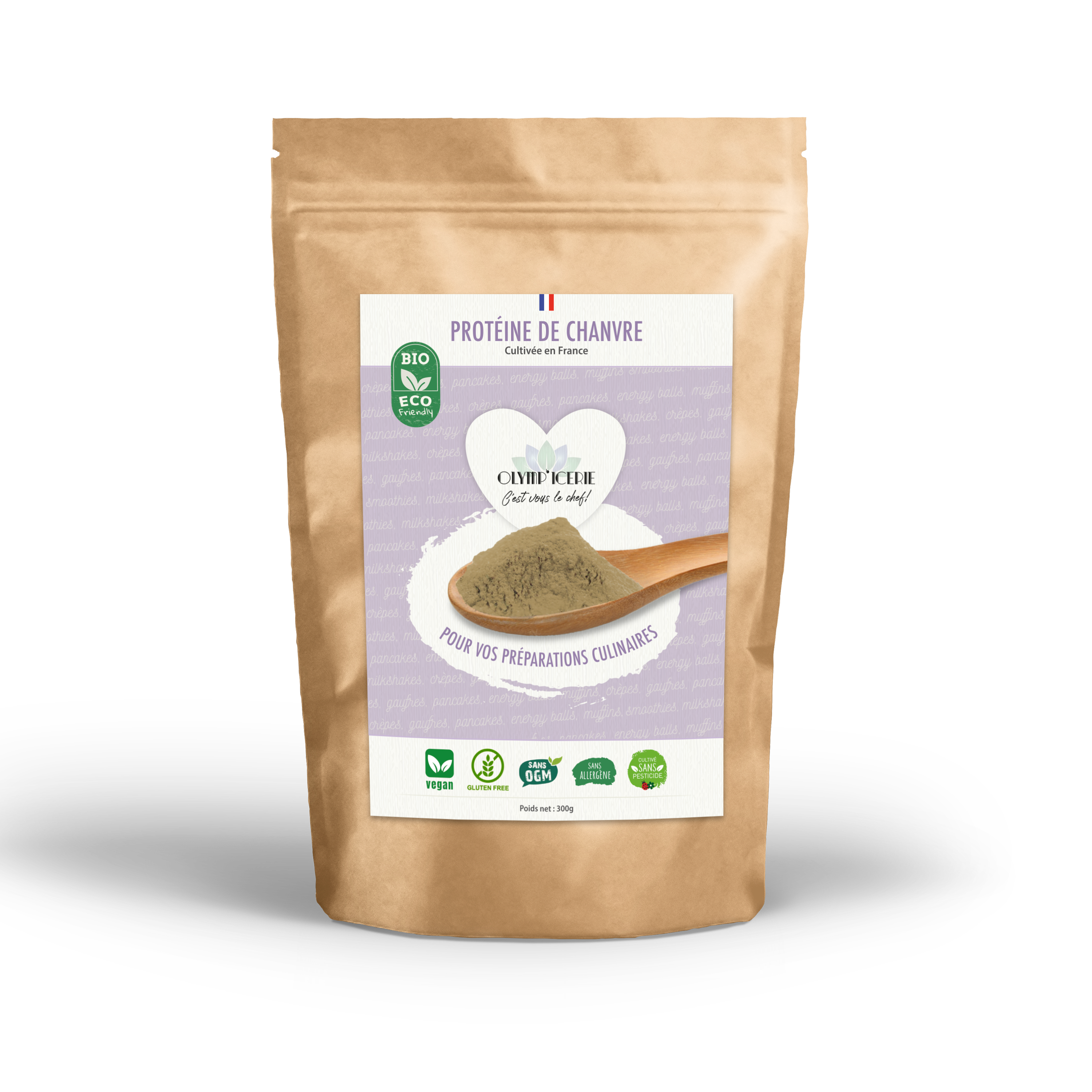 proteine de chanvre en poudre olympe CBD