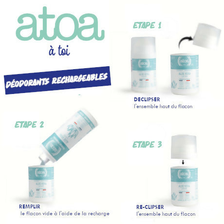 ATOA - RECHARGE Roll-on deodorant Aloe Vera - COSMOS ORGANIC