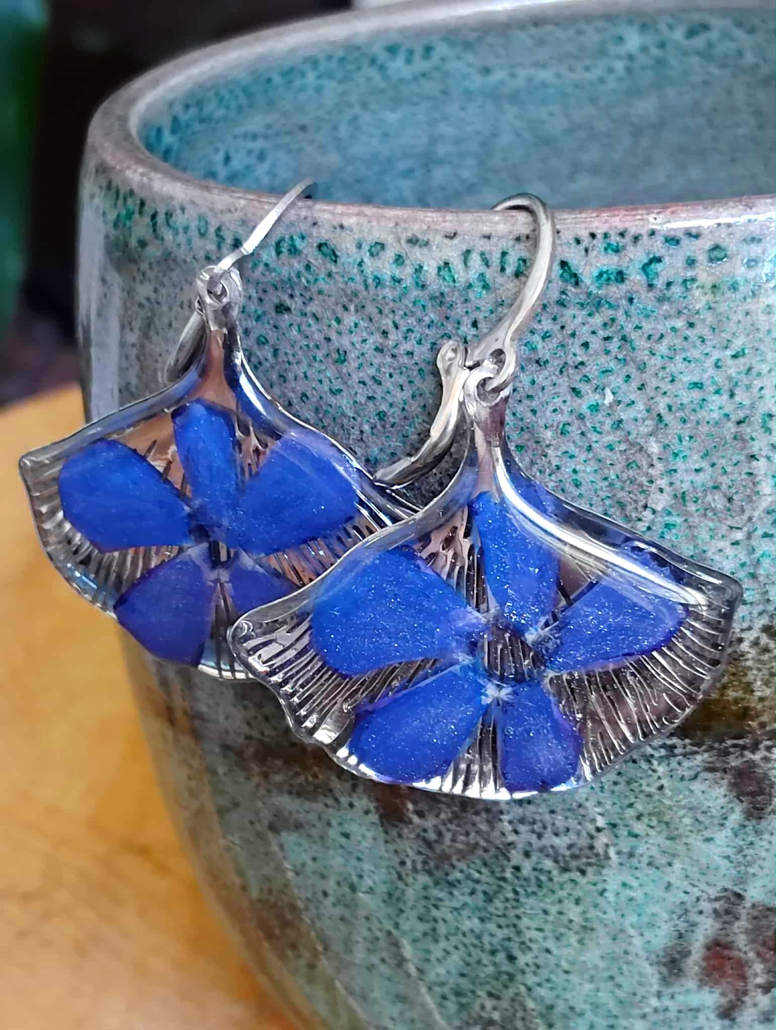 Boucles d'oreille, Pervenche