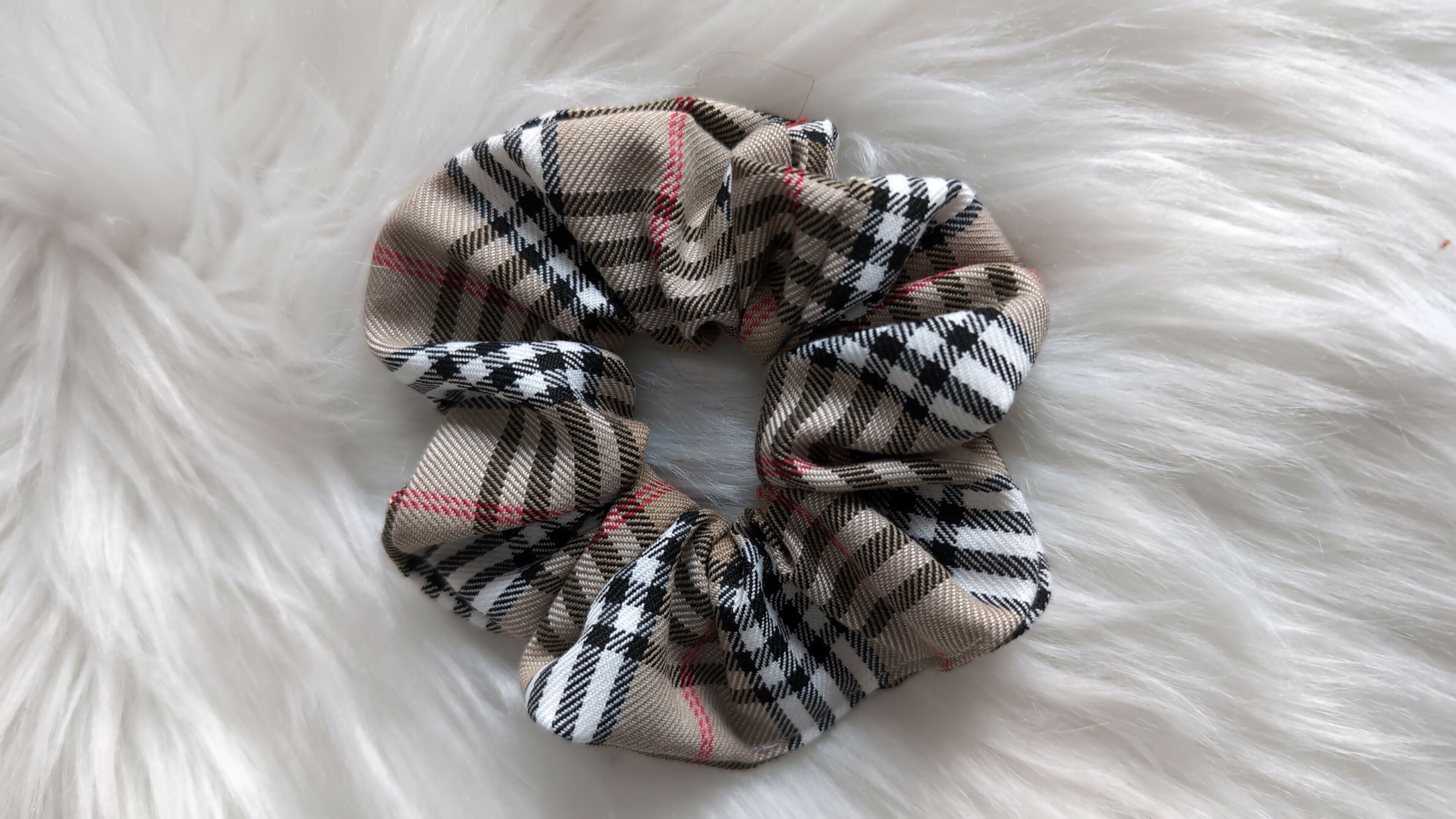 CHOUCHOU TARTAN BEIGE