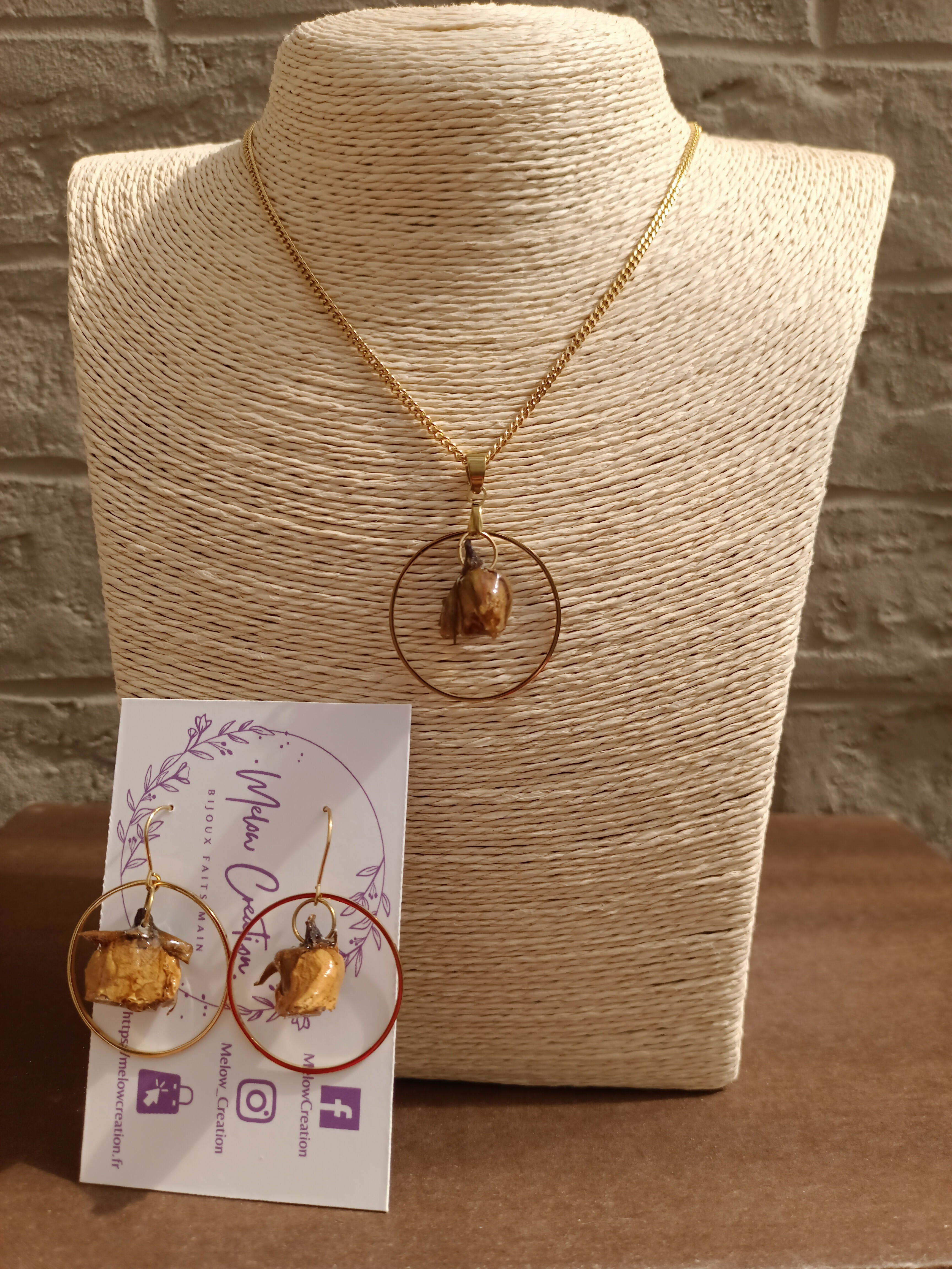 ME/CFS Necklaces Dried Flowers