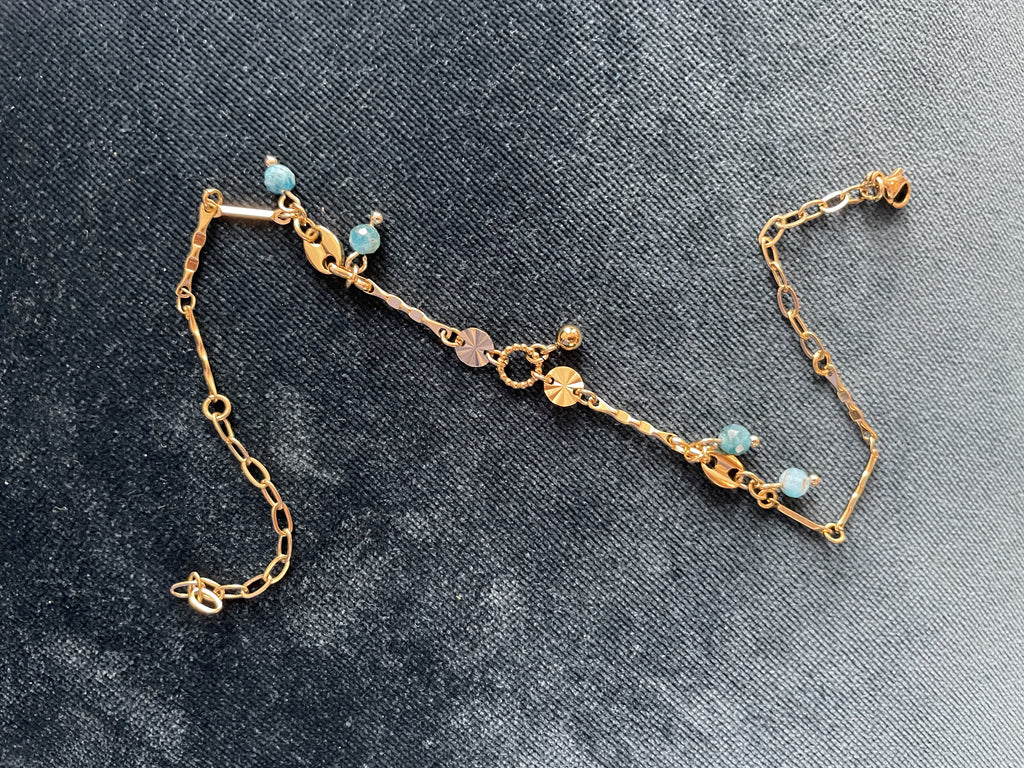 Bracelet de cheville "Irma" aventurine