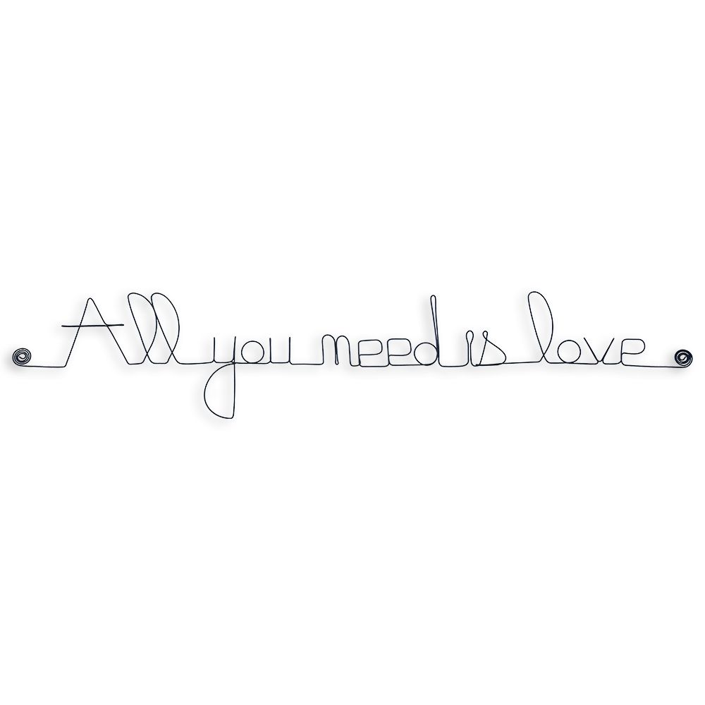 Message simple en fil de fer