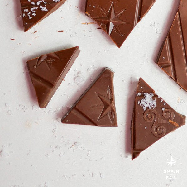 Milk chocolate bar with sea salt - 100G - ORGANIC