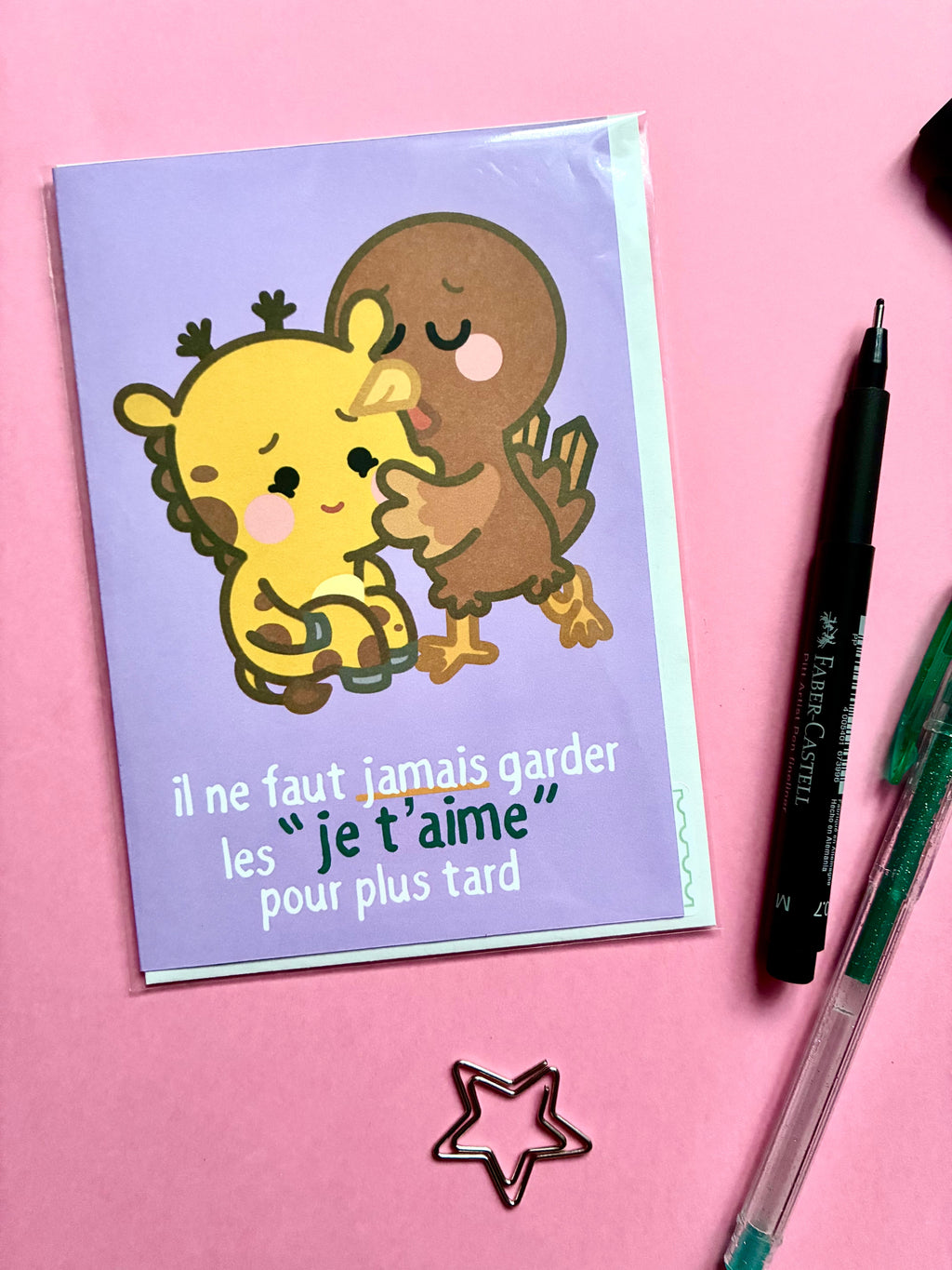 Card "You should never hold back your I love yous"