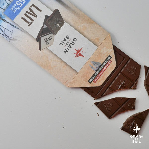 Organic Dark Milk Chocolate Bar 55% Cacao - 100g