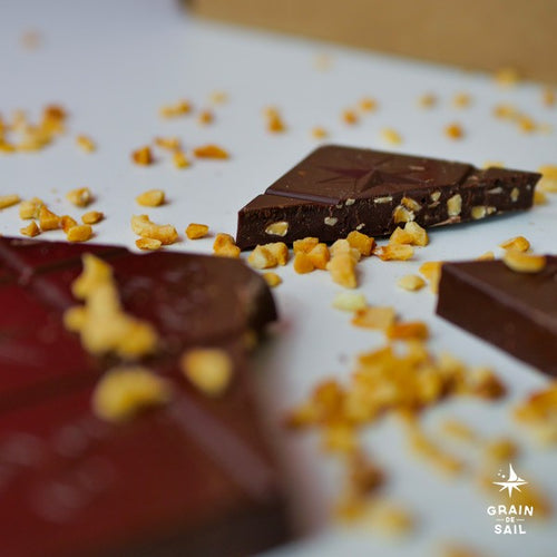Organic Dark Chocolate with Roasted Hazelnuts Bar - 100g