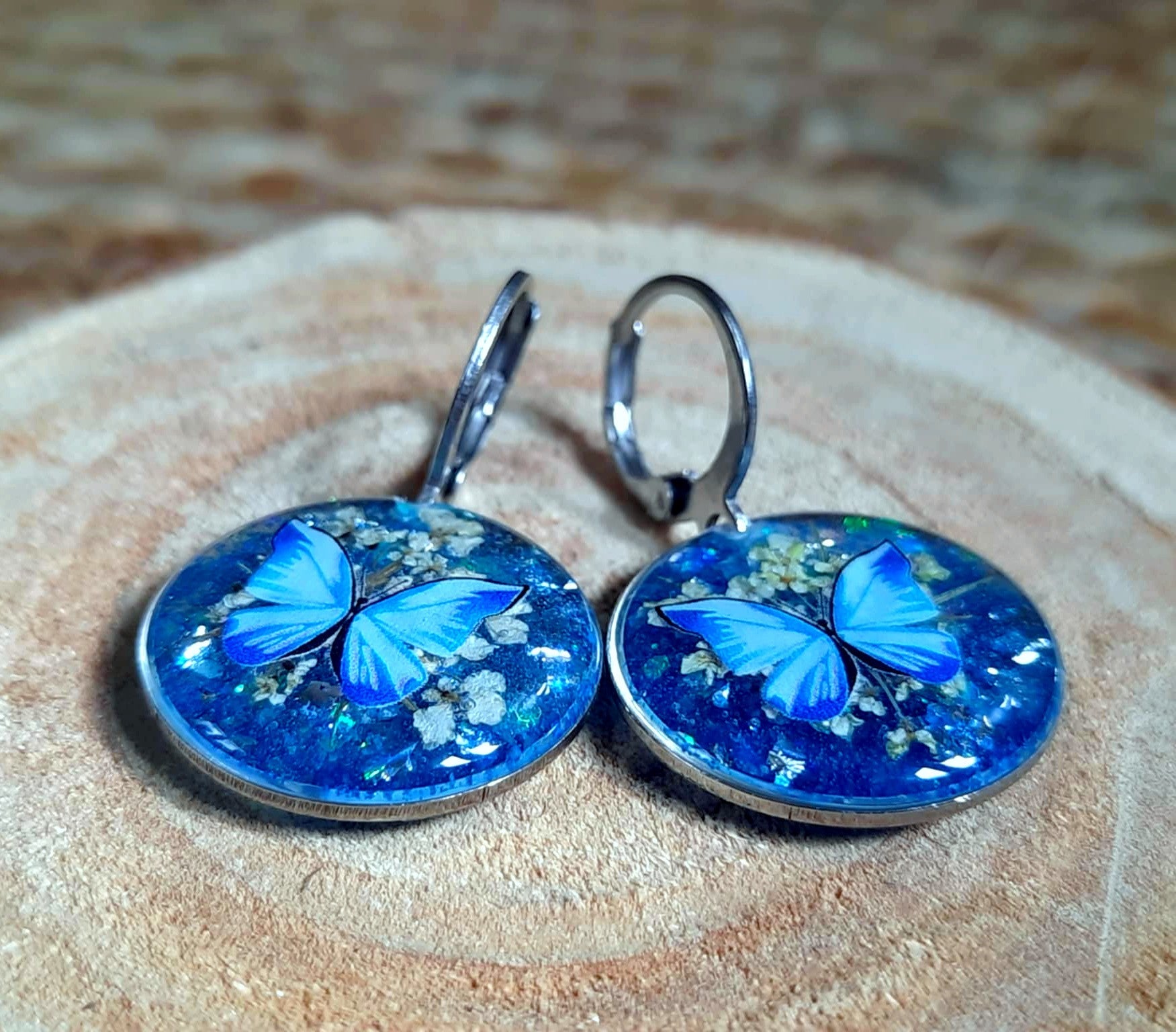 Boucles d'oreille, Fleur de carotte