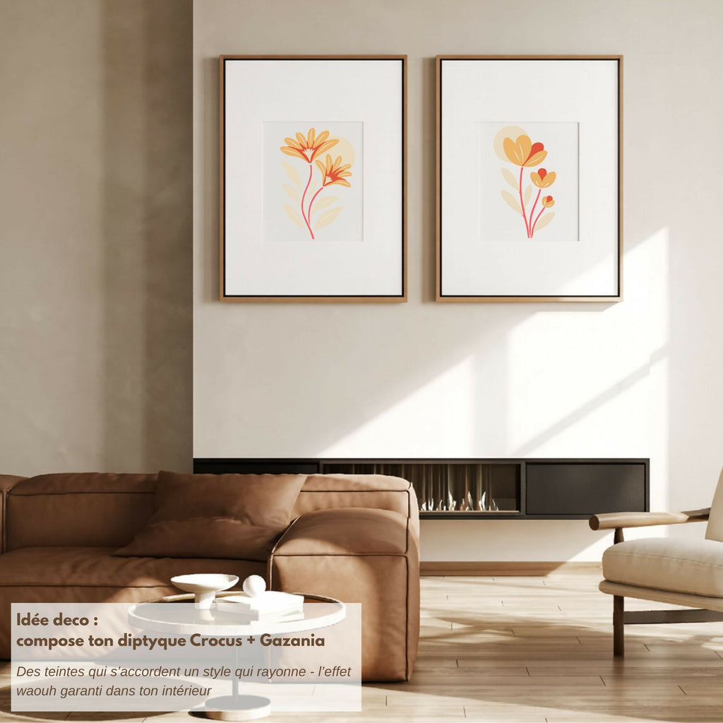 Kit Pochoirs GAZANIA – 3 pochoirs superposables, fleurs solaires & éclat créatif | Panash Art