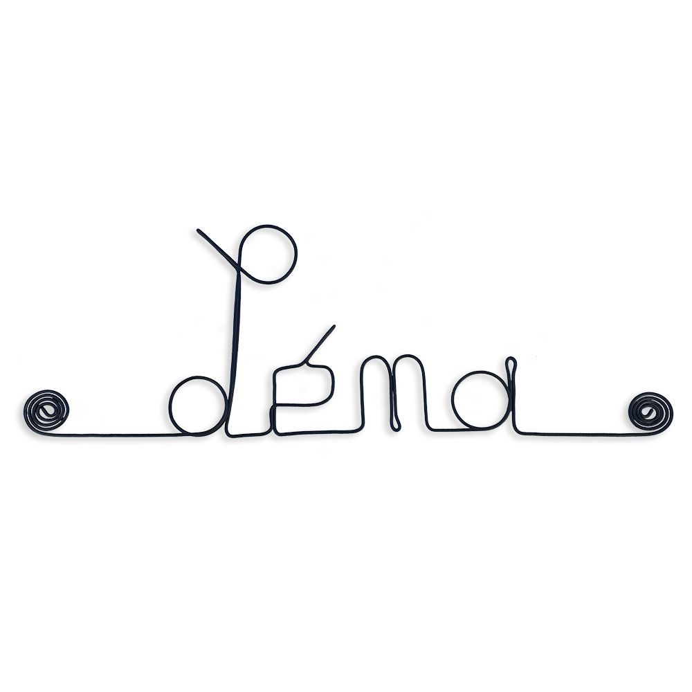 Prénom Léna en fil de fer - Bijoux de mur