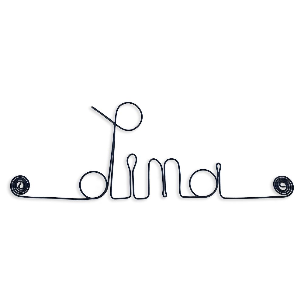 Prénom Lina en fil de fer - Bijoux de mur