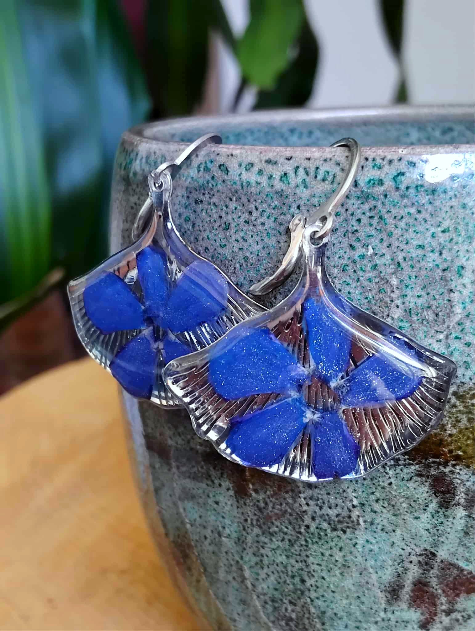 Boucles d'oreille, Pervenche